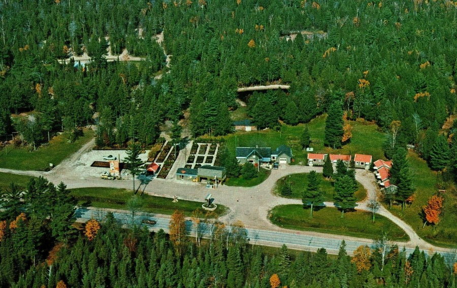 Timbercrest Cabins and Campground - Vintage Postcard (newer photo)